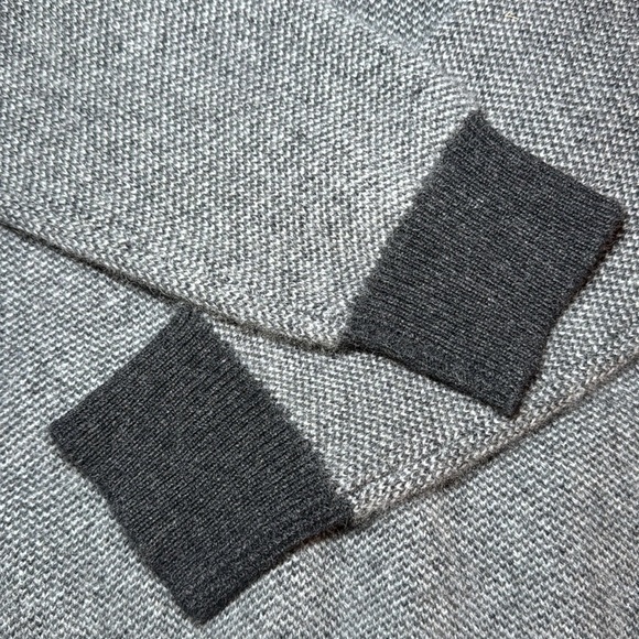 Saks Fifth Avenue Men’s Cashmere Quarter Zip Sweater Charcoal Size M - Picture 6 of 12